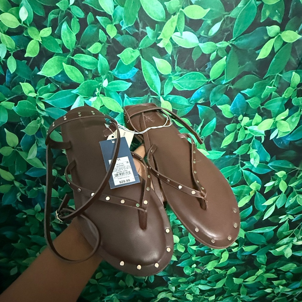Universal Thread Brown Studded Sandals